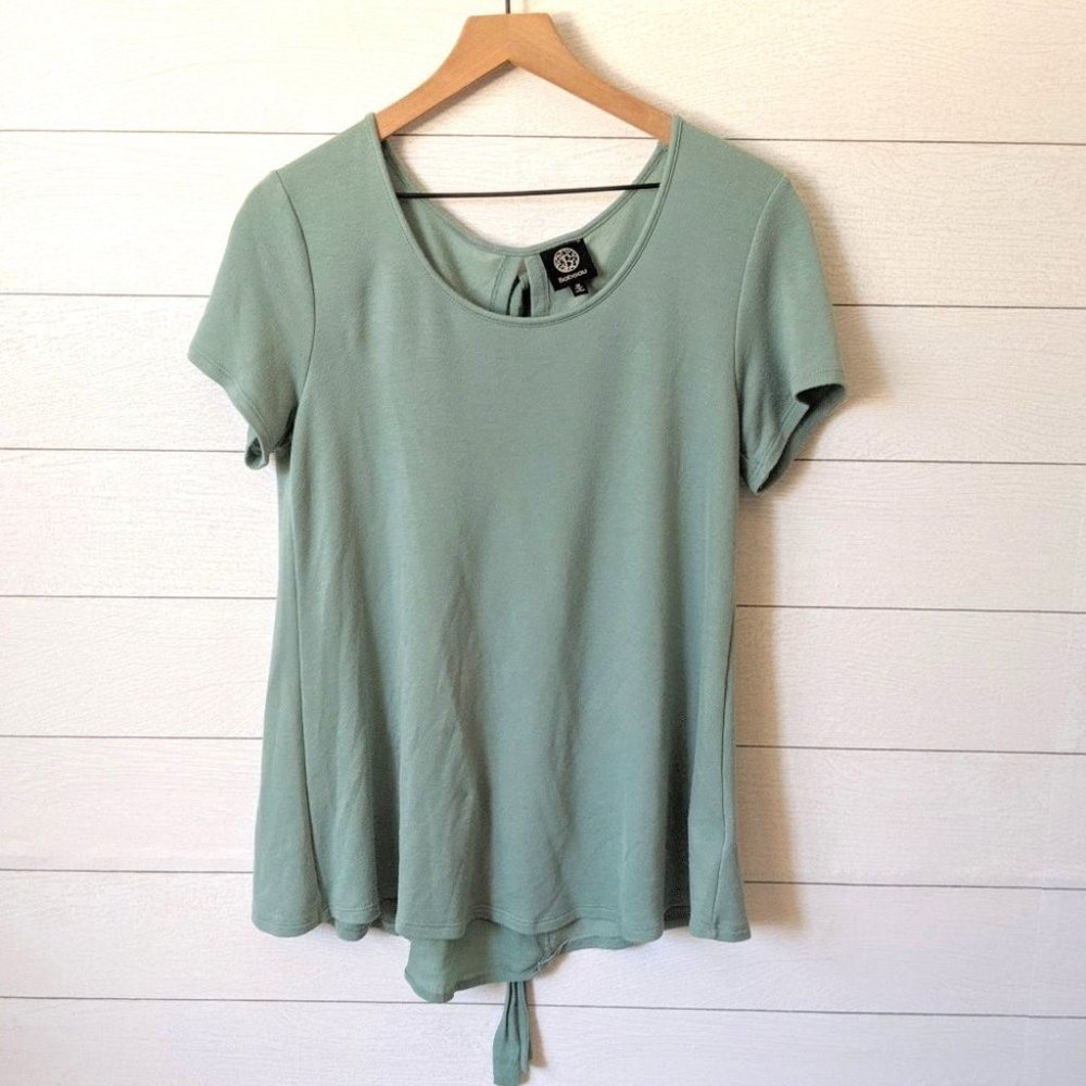Bobeau Sage Green Tunic Top M